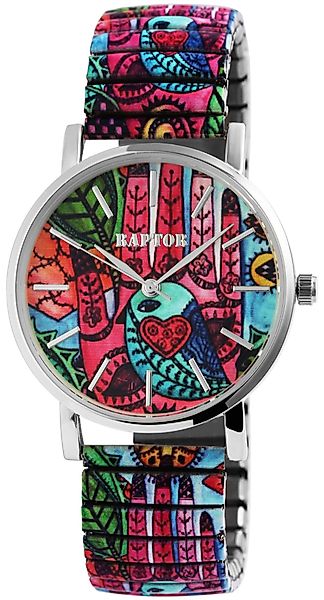 Raptor Quarzuhr Colorful Edition mit Edelstahlzugarmband, günstig online kaufen