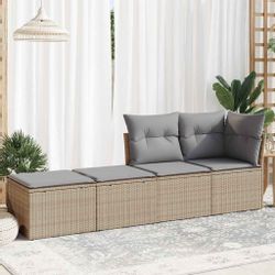 vidaXL Gartenlounge-Set 2-tlg. Garten-Sofagarnitur mit Kissen günstig online kaufen