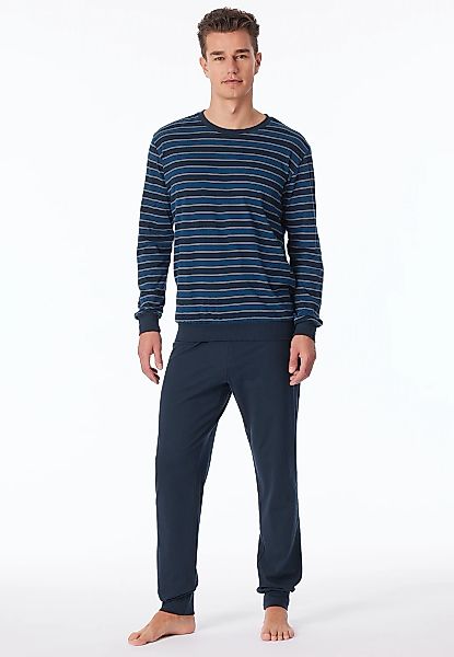 uncover by SCHIESSER Schlafanzug, 2 Stk. Rundhalsausschnitt, Langarm, Singl günstig online kaufen