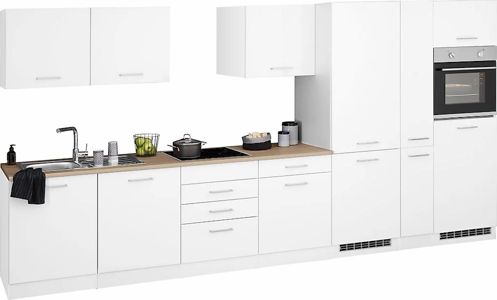KOCHSTATION Küchenzeile "KS-Visby", ohne E-Geräte, Breite 390 cm für Kühl/G günstig online kaufen