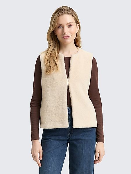 TOM TAILOR Steppweste Jacken Teddy Weste mit Taschen günstig online kaufen