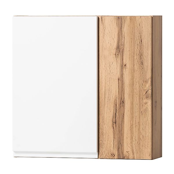 Held Möbel Hängeschrank Ancona 65 cm matt Weiß-Wotaneiche günstig online kaufen
