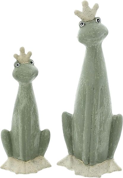 Dekoleidenschaft Dekofigur "Froschkönig" aus Terracotta, 20 günstig online kaufen