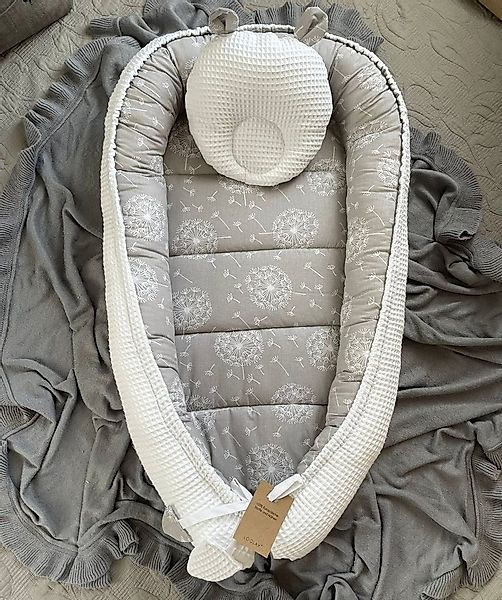 Loolay Bettnestchen WAFFELPIQUE Baumwolle BABYNEST Babykokon Neugeborene Ba günstig online kaufen