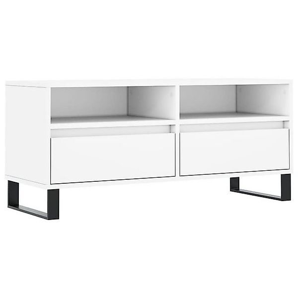 vidaXL TV-Schrank TV-Board Weiß 100x34,5x44,5 cm Holzwerkstoff günstig online kaufen