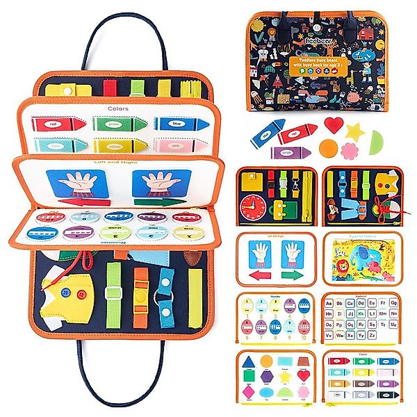 CLTYQ Lernspielzeug Montessori Aktivitätsboard für Kleinkinder günstig online kaufen