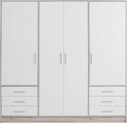 FORTE Kleiderschrank "Jupiter, Made in Europe, mit Schubladen" Maße (T/H): günstig online kaufen