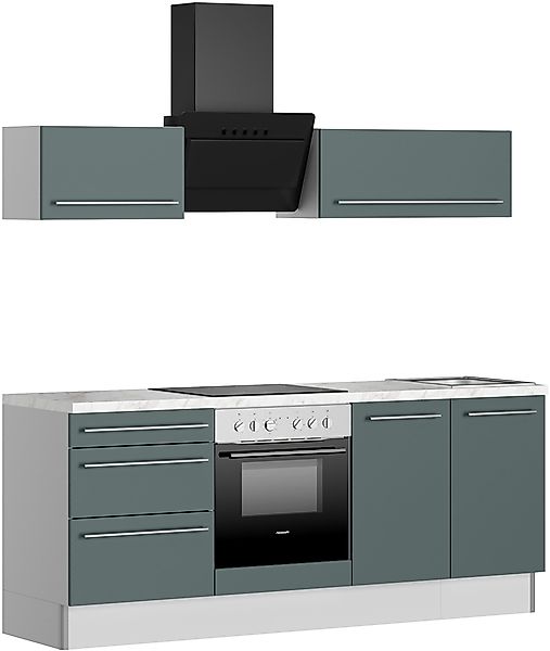 KOCHSTATION Küche KS-Bern2, Breite 210 cm, günstig online kaufen
