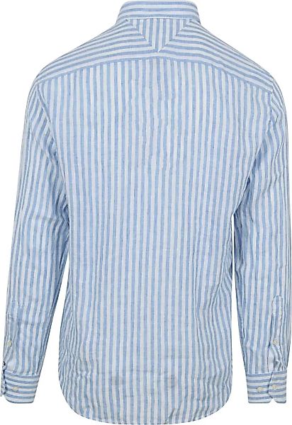 Tommy Hilfiger Hemd Leinen Streifen Hellblau - Größe XL günstig online kaufen