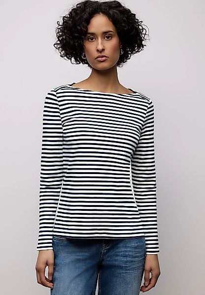 STREET ONE Langarmshirt aus reiner Baumwolle günstig online kaufen