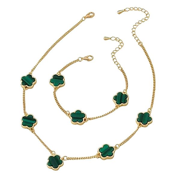 Lale Collection® Schmuckset Gold Kleeblatt Schmuck-Set günstig online kaufen