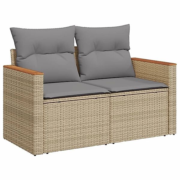 vidaXL Gartenlounge-Set 3-tlg. Garten-Sofagarnitur mit Kissen günstig online kaufen