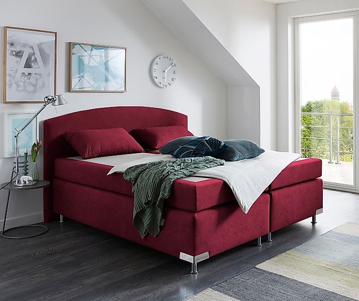 Westfalia Schlafkomfort Boxspringbett "Amsterdam in den Breiten 160x200, 18 günstig online kaufen