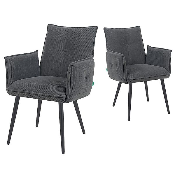 DUBI Möbel Polsterstuhl Mika-Nina 2er-Set, Federkern, günstig online kaufen