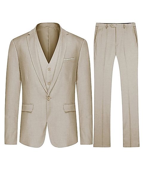 Allthemen Anzug (3 tlg) Slim Fit Herrenanzug für Business günstig online kaufen
