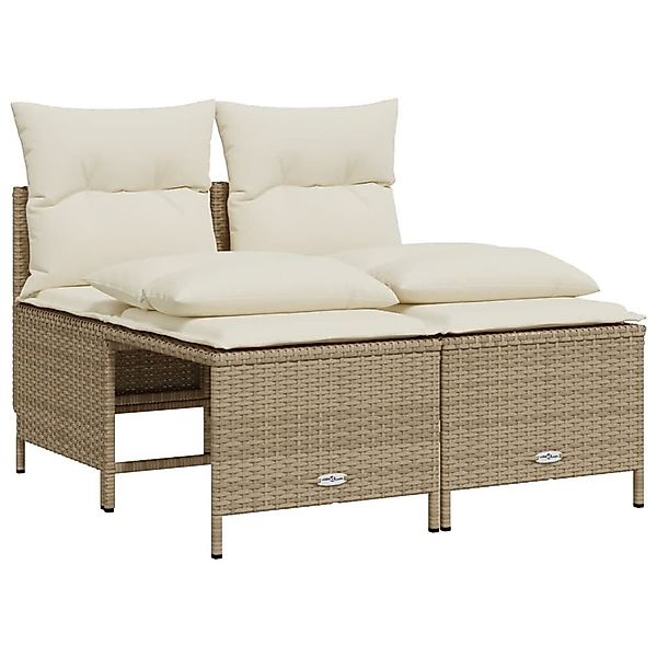 vidaXL Gartenlounge-Set 4-tlg. Garten-Sofagarnitur mit Kissen günstig online kaufen