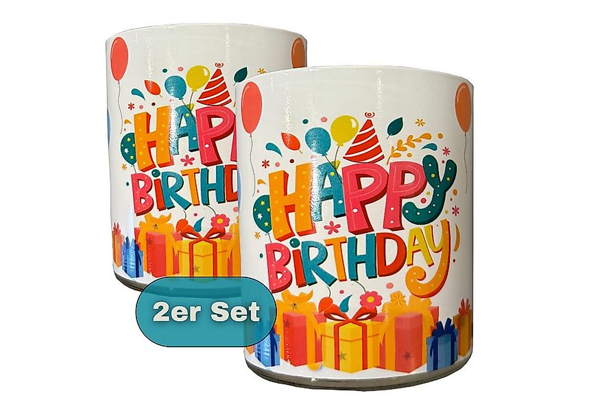 Candelo Geburtstagskerze 2er Set Geburtstagskerze im Glas Happy Birthday Ke günstig online kaufen