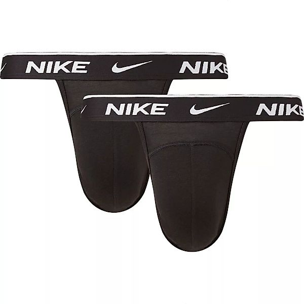 Nike – Schwarze Jockstraps aus Baumwollstretch im 3er-Pack günstig online kaufen