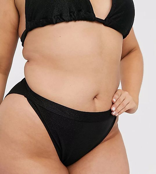 South Beach Curve – Mix & Match – Exklusives, geripptes Bikiniunterteil mit günstig online kaufen