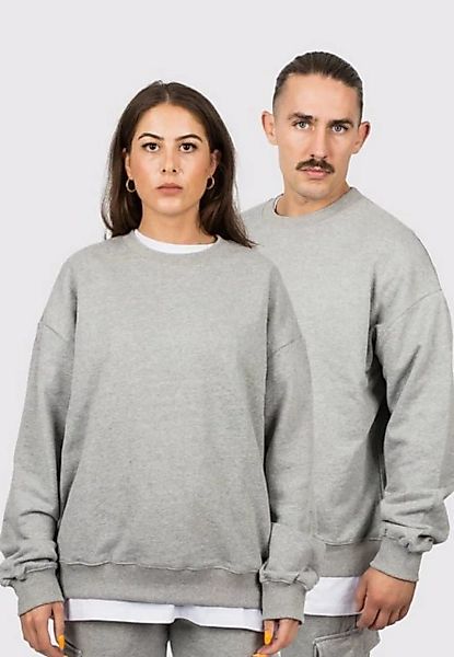 Blackskies Hoodie Oversized Heavyweight Crewneck Sweater - Heather Grau X-L günstig online kaufen