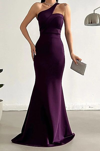 WOMAN VISION Minikleid Pflaume Scuba Stoff günstig online kaufen