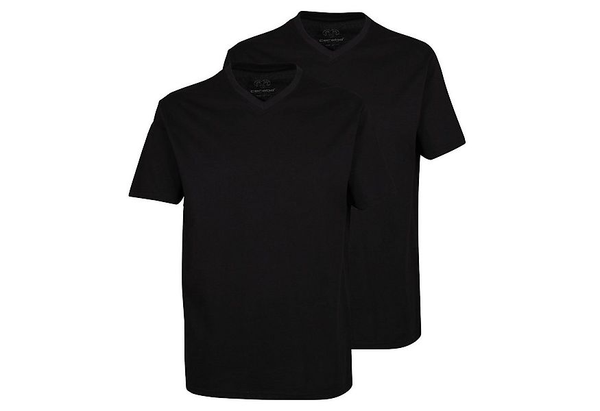 CECEBA T-Shirt Maverick (2-tlg) V-Ausschnitt, kurzarm, Baumwolle, im 2er Pa günstig online kaufen