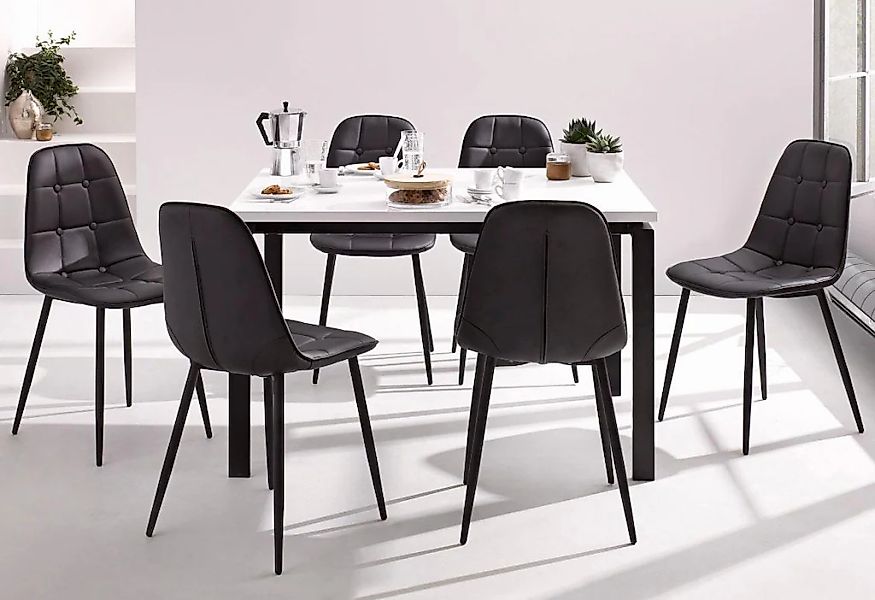 INOSIGN Essgruppe Set, 5 Stk. tlg. Esstisch, Breite 120 cm und 4 Esszimmers günstig online kaufen