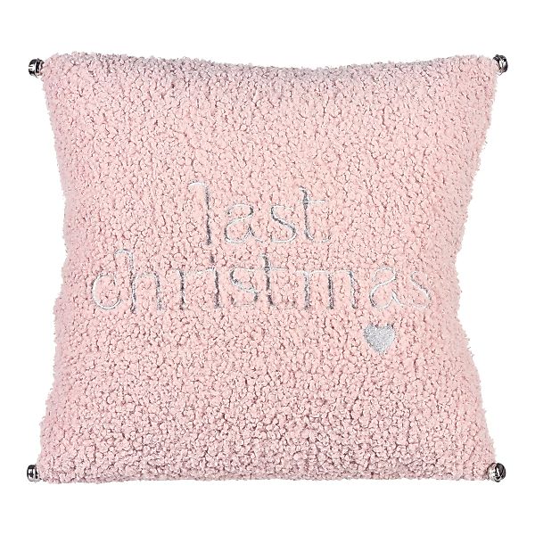 Kissenhülle LAST CHRISTMAS ca.45x4, rosa günstig online kaufen