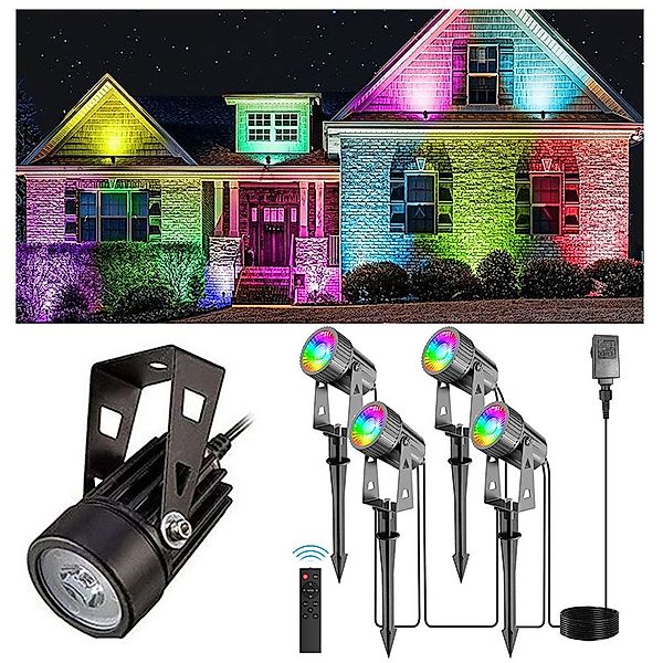QUBEBU LED Gartenstrahler 4/6/8 er Set günstig online kaufen