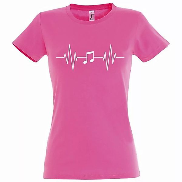 Youth Designz T-Shirt Heartbeat Musik Note Damen Shirt mit Music Frontprint günstig online kaufen
