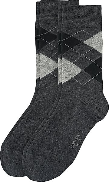 Camano Socken Herren-Socken 2 Paar gemustert günstig online kaufen