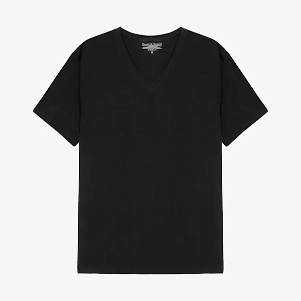 Männer V- Neck T-shirt Baumwolle Stretch günstig online kaufen