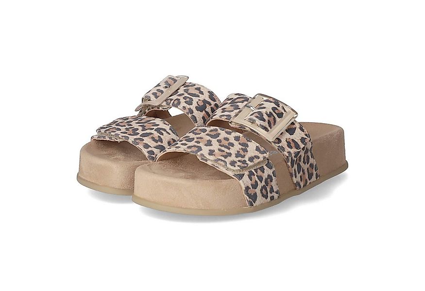 Paul Green Paul Green 6157-000 Damen Rauleder beige-kombi Pantolette günstig online kaufen