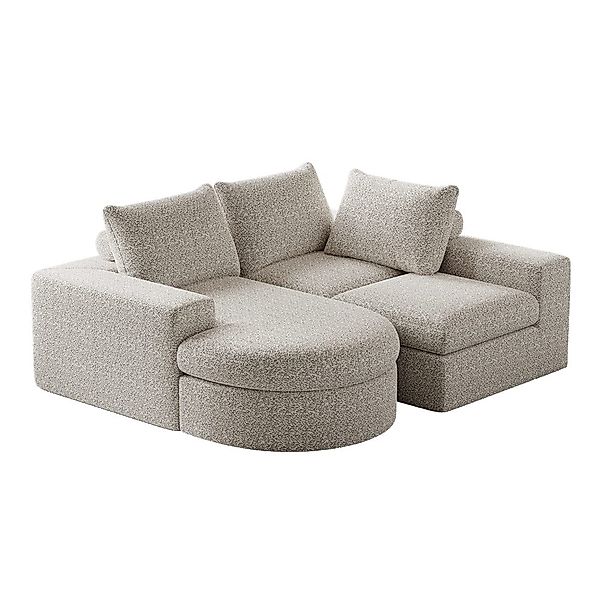 MODFU Sofa Modulares Chenille-Sofa mit Nackenkissen, günstig online kaufen