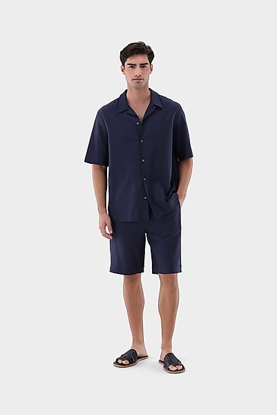 Kurzarmhemd aus Baumwoll-Seersucker günstig online kaufen