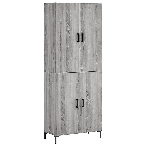 vidaXL Highboard Grau Sonoma 69,5x34x180 cm Holzwerkstoff 3195681 günstig online kaufen