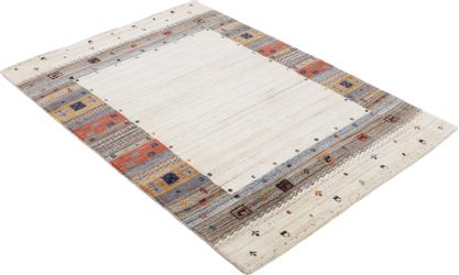 carpetfine Wollteppich "Gabbeh Vida" rechteckig 15 mm Höhe reine Wolle, wei günstig online kaufen