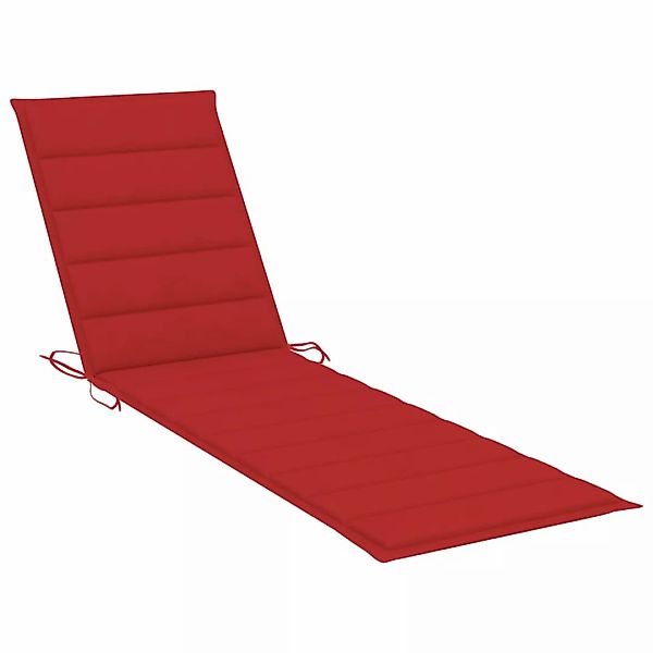 vidaXL Sitzauflage Sonnenliegen-Auflage Rot 200x50x3 cm günstig online kaufen