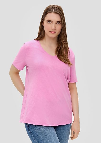 s.Oliver Kurzarmshirt T-Shirt mit Garment Dye günstig online kaufen