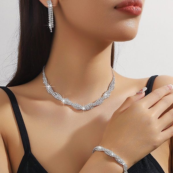 RWEUOQ Armband Set 3-Modische Klauenkette geflochtene günstig online kaufen