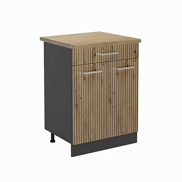 Vicco Unterschrank R-Line, Artisan-Eiche/Anthrazit, 80 cm, AP Eiche günstig online kaufen