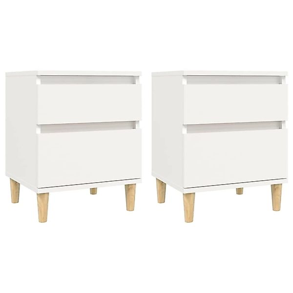 Vidaxl Nachttische 2 Stk. Weiß 40x35x50 Cm günstig online kaufen