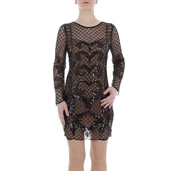 Ital-Design Partykleid Damen Party & Clubwear Pencil (86365320) Pailletten günstig online kaufen