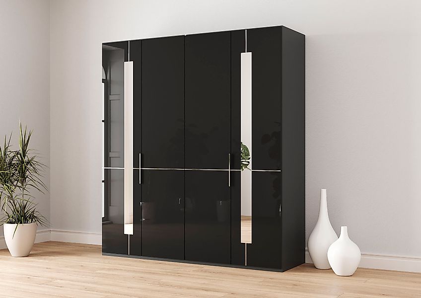 Musterring Kleiderschrank "Imola W" Einlegeböden und Kleiderstangen, mit Gl günstig online kaufen