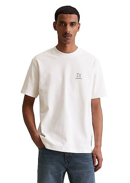 Marc O'Polo DENIM T-Shirt Rundhals, relaxed fit, kontrastfarbener Print günstig online kaufen