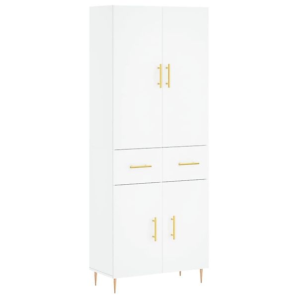 vidaXL Highboard Weiß 69,5x34x180 cm Holzwerkstoff 3198137 günstig online kaufen