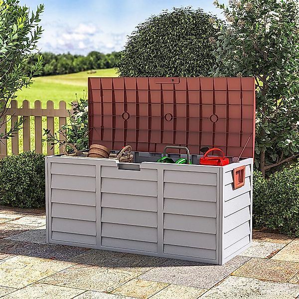 LIVINGANDHOME Gartenbox Abschließbare wasserdichte Gartenbox aus günstig online kaufen