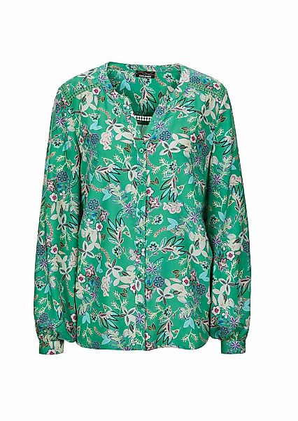 GOLDNER Kurzarmbluse "Florale Viskosebluse Langarm" günstig online kaufen