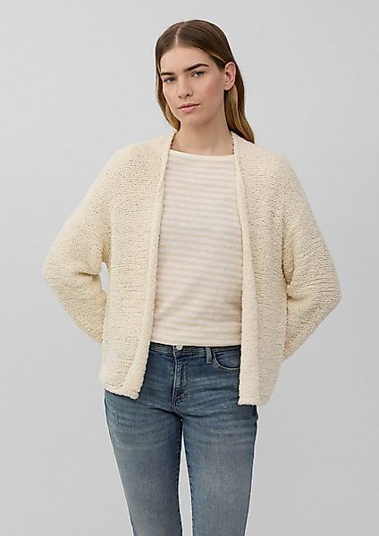 s.Oliver Cardigan Strickjacke Weiche Strickjacke aus Boucle im Relaxed Fit günstig online kaufen