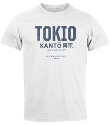 Neverless Print-Shirt Herren T-Shirt Frontprint Tokyo günstig online kaufen